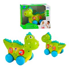 Музична іграшка Динозаврик "Huile Toys" (їздить, розмовляє англійською мовою, програє мелодії) 6105 6105 фото
