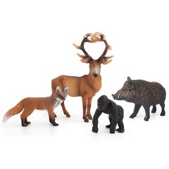 Ігровий набір тварин (4 тварини, нетоксичні матеріали, в коробці) WL 665-33