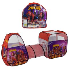 Дитячий ігровий намет з тунелем Супергерой Людина павук (270 х 92 х 92) 8015 SP (24/2) Червона 8015 SP фото