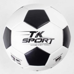М'яч футбольний C 50478 (60) "TK Sport" 1 вид, вага 410-420 грам, гумовий балон з ниткою, матеріал PU, розмір №5 114341 фото
