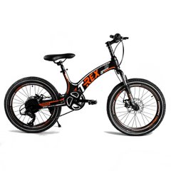 Спортивний велосипед 20 дюймів (магнієва рама) CORSO T-REX 70432 Чорно-жовтогарячий (зібраний на 75%) 70432 фото