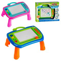 Ігровий столик для малювання Color WordPad (2 кольори, дошка 21см, 4 магніти, в коробці) 009-2032 009-2032 фото