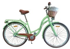 Велосипед міський (колеса 28", алюмінієва рама 18", 3 швидкості, фара, кошик) Corso Dream DM-28093