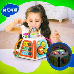 Інтерактивна розвиваюча іграшка «Логічний куб» Hola 3153 (світло, звук, англ. яз) 3153 фото