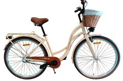 Велосипед міський (колеса 28", алюмінієва рама 18", 3 швидкості, фара, кошик) Corso Dream DM-28928