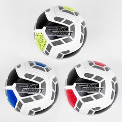 М'яч футбольний C 44441 (60) "TK Sport", 3 види, вага 400-420 грам, матеріал TPE, балон гумовий з ниткою 99737 фото