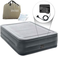 Надувне ліжко велюр із вбудованим електричним насосом (203-152-56см) Intex 64418 NP 64418 NP фото