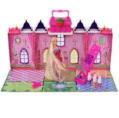 Ляльковий будиночок із лялькою (аксесуари для фарбування волосся, висота ляльки 30 см, картонна рамка, в коробці) 68034 68034 фото