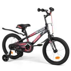 Велосипед двоколісний 16 дюймів дитячий CORSO R-16119 Чорно-рожевий R-16119 фото