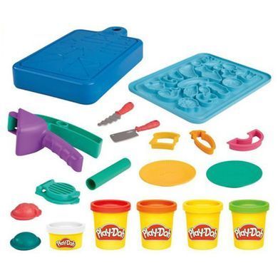 Набір для творчості із пластиліном Play-Doh Маленький Шеф (5 кольорів, інструменти, трафарет) F6904 F6904 фото