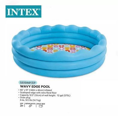 Басейн надувний дитячий Хвилі Intex (розмір 168x46см, обсяг 632л, від 3 років) 56191 NP 56191 NP P фото