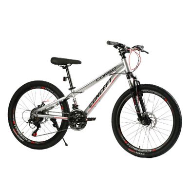 Спортивний велосипед 24 дюйми (рама 11", 21 швидкість, 75% складання, Shimano) Corso Concept CP-24902 Сірий CP-24902 фото