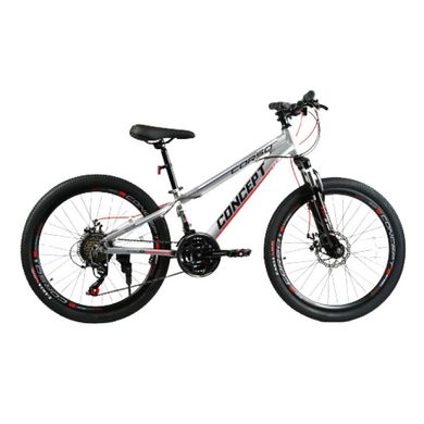 Спортивний велосипед 24 дюйми (рама 11", 21 швидкість, 75% складання, Shimano) Corso Concept CP-24902 Сірий CP-24902 фото