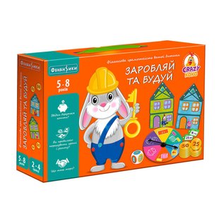 Настольная развлекательная игра "Зарабатывай и строй" Vladi Toys VT 2312-04 VT 2312-04 фото