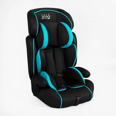 Автокрісло універсальне дитяче JOY (система ISOFIX, група 1-2-3, 9-36кг) RS-74810 Чорно-бірюзовий RS-74810 фото