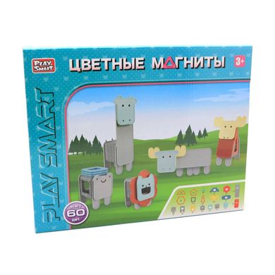 Конструктор магнітний Play Smart (60 деталей) 2469 2469 фото