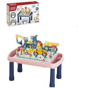 Игровой столик с мозаикой (339 деталей, электрическая отвертка, инструменты, картонные элементы) 636-10 C 636-10 C фото