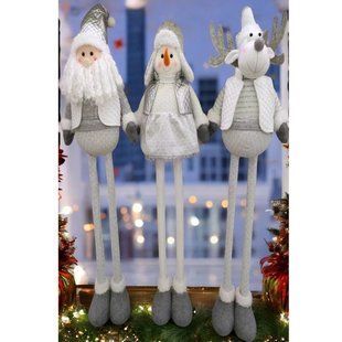 Игрушка декоративная новогодняя (3 вида, телескопические ножки) C 67876 C 67876 фото