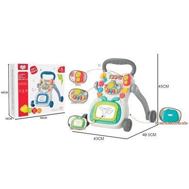 Каталка ходунки-штовхачі (ігрова панель, звук, мелодії, панель для малювання) 368-16 B 368-16 B фото Каталка ходунки-штовхачі (ігрова панель, звук, мелодії, панель для малювання) 368-16 B 368-16 B фото