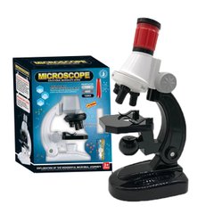 Мікроскоп (2 види, підсвічування, 5 скель, пінцет, 2 баночки для зразків, в коробці) 2510/2511 2510/2511 фото