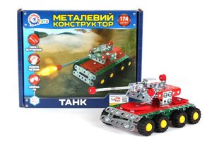 Конструктор металл "Танк" 4951 (10) "Technok Toys" 174 детали, в коробке 64936 фото