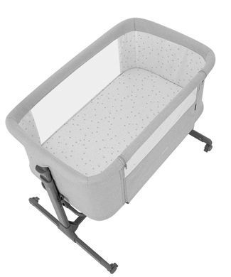 Ліжко для новонароджених CARRELLO Luna CRL-16501 Carbon Grey Сіра