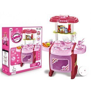 Детский игровой набор Кухня (посуда, продукты, аксессуары) W017 W017 фото