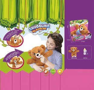 Мягкая интерактивная игрушка (моргающий, сенсорный и магнитный датчик, звук, бутылочка)&nbsp;933-216 E 933-216 E фото
